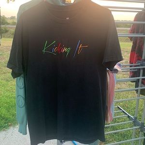 *SOLD* Kicking It | T Shirt | Rare | Rainbow | Embroidered